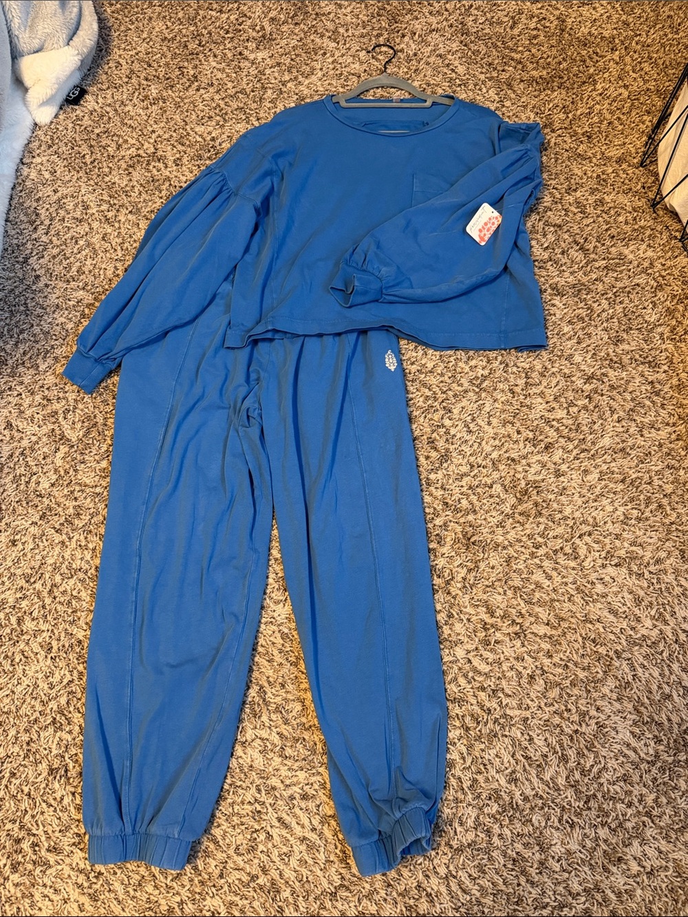 FP Movement by Free People Blue Lounge Sweatshirt & Joggers Set